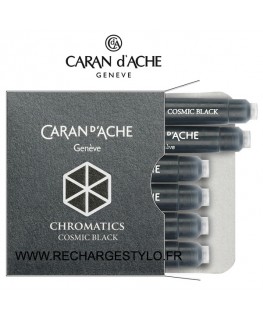 Cartouches d'encre Caran d'Ache Chromatics Cosmic Black Réf_8021.009