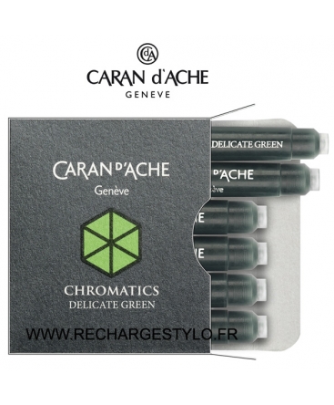 Cartouches d'encre Caran d'Ache Chromatics Delicate Green Réf_8021.221