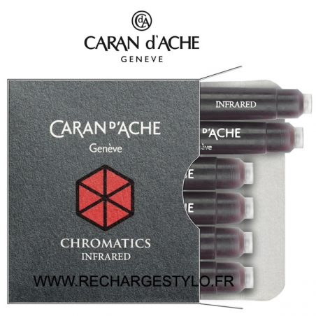 Cartouches d'encre Caran d'Ache Chromatics Infra Red Réf_8021.070