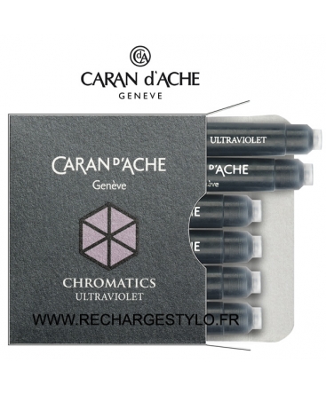 Cartouches d'encre Caran d'Ache Chromatics Ultra Violet, Réf_8021.099