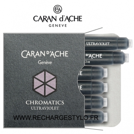 Cartouches d'encre Caran d'Ache Chromatics Ultra Violet, Réf_8021.099