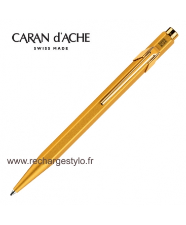 Stylo Bille Caran d'Ache 849 Goldstar avec Etui