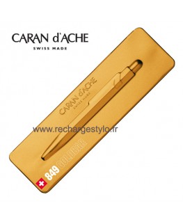 Stylo Bille Caran d'Ache 849 Goldstar avec Etui