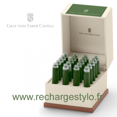 Ecrin de Cartouches d'Encre Graf Von Faber Castell Moss Green 141134