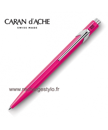 stylo-bille-caran-dache-849-popline-pourpre-fluo_849.090 stylo-bille-caran-dache-849-popline-pourpre-fluo_849.090