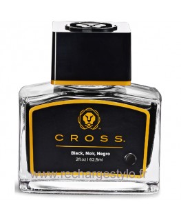 Flacon d'encre Cross Noir 62,5ML réf 8945S-2