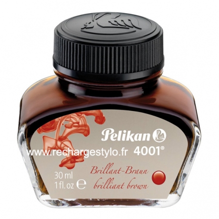 Flacon d'encre 30ml Marron Brillant Pelikan