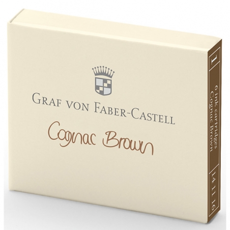 Cartouche D'encre Graf von Faber Castell Cognac Brown 141116