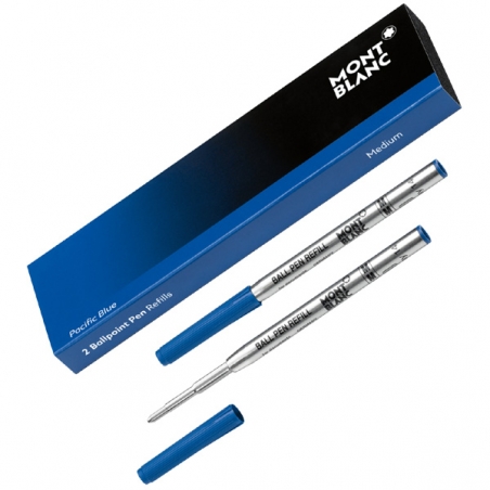 2 Recharges Bille Montblanc Pacific Blue Moyenne