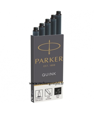 Cartouche d'encre Parker Quink Noir 1950382