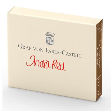 Cartouche D'encre Graf von Faber Castell Rouge Indien 141119