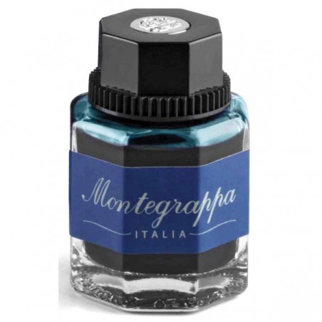 Flacon d'encre turquoise montegrappa réf IA01BZIT