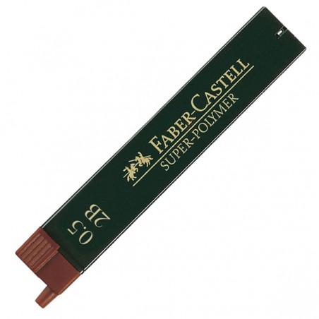 etui-de-12-mines-super-polymer-0,5mm-2B-faber-castell_120502