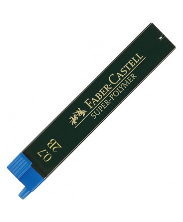 etui-de-12-mines-super-polymer-0,7mm-2b-faber-castell_120702