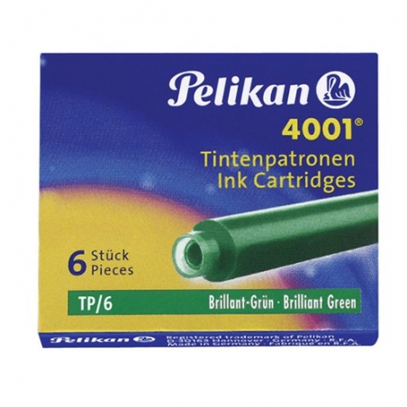 Cartouche d'encre courte internationale vert Pelikan