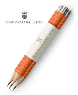 crayons-graphite-de-poche-graf-von-faber-castell-guilloche-orange-ref_118661