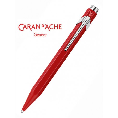 Caran d'Ache 849 Métal Stylo à bille métal Rouge Cartouche rouge :  : Fournitures de bureau