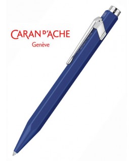 recharge feutre pointe fine bleue pour stylo caran d'ache avec capuchon,  8122.160