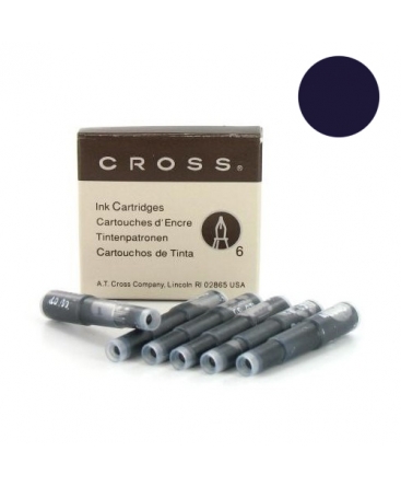 Cartouche d'encre Cross bleu noir réf_8924 Cartouche d'encre Cross bleu noir réf_8924
