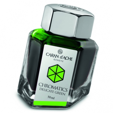 Flacon d'encre Caran d'Ache Chromatics Delicate Green Réf_8011.221