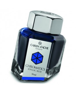 Flacon d'encre Caran d'Ache Chromatics Idyllic Blue Réf_8011.140