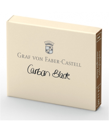 Cartouche D'encre Graf von Faber Castell Carbon Black 141100