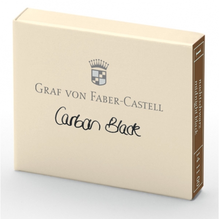 Cartouche D'encre Graf von Faber Castell Carbon Black 141100