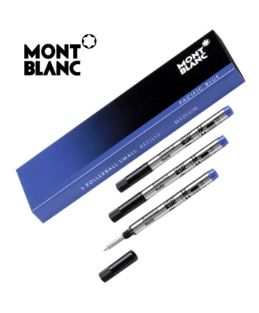 Recharge Montblanc Roller Slim Mozart Bleu Moyen 107324 Recharge Montblanc Roller Slim Mozart Bleu Moyen 107324