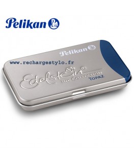 Boite de 6 cartouches d'encre Pelikan Edelstein Bleu Clair Topaz