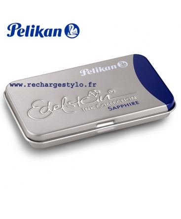 Boite de 6 cartouches d'encre Pelikan Edelstein Bleu Sapphire 339 610